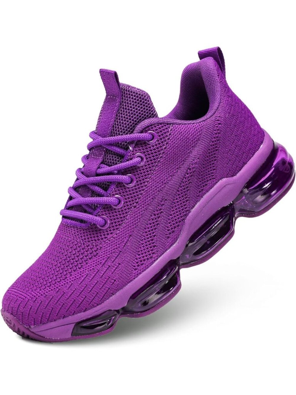 Women's Purple Running Shoes Air Cushion Breathable Tennis Fashion Sneakers